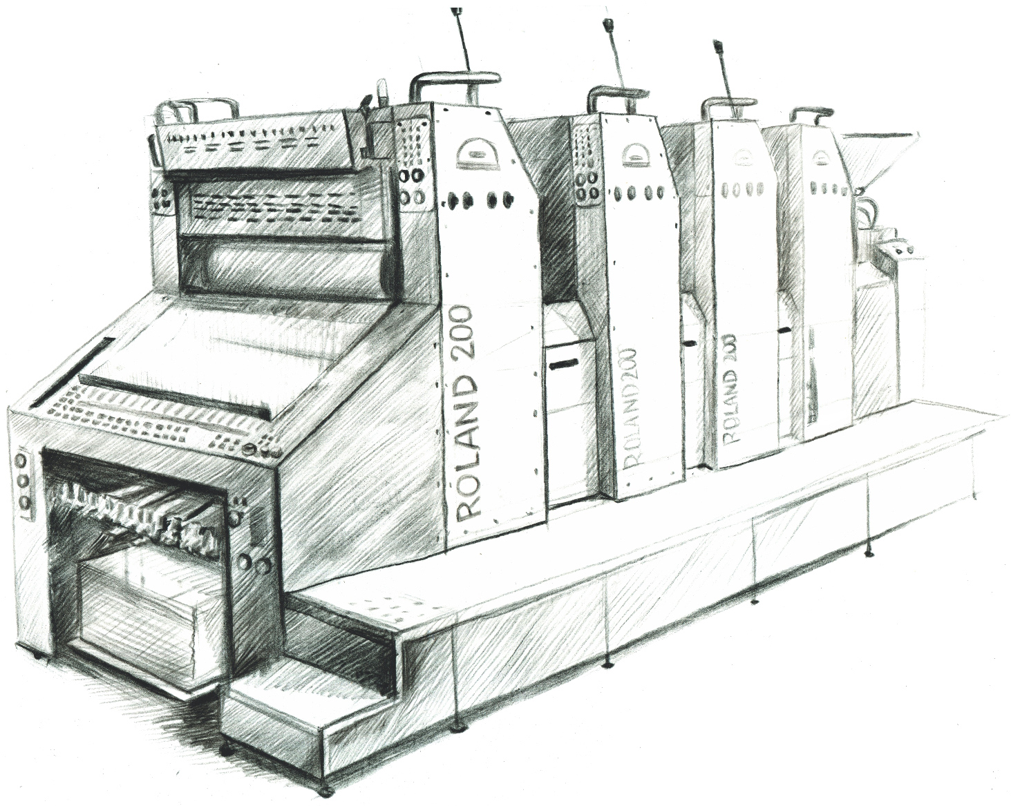 Иллюстрации оборудование для типографии